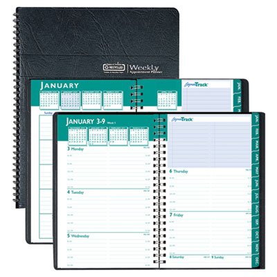 House of Doolittle 29402 Express Track Weekly/Monthly Appointment Book, 5 x 8, Black, 2016-2017 HOD29402