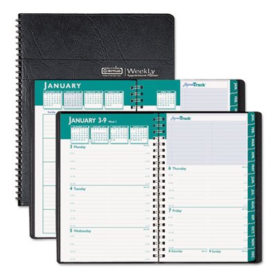 House of Doolittle 29602 Express Track Weekly/Monthly Appointment Book, 8-1/2 x 11, Black, 2016-2017 HOD29602