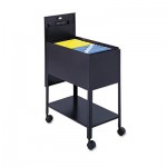 Safco Extra-Deep Locking Mobile Tub File, 13-1/2w x 24-3/4d x 28-1/4h, Black SAF5362BL