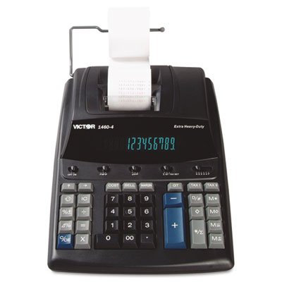 Victor Extra Heavy-Duty Printing Calculator, Black/Red Print, 4.6 Lines/Sec VCT14604