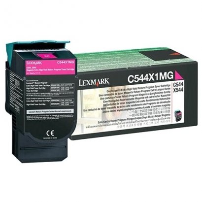 Lexmark Extra High Yield Return Program Toner Cartridge (Magenta) C544X4MG