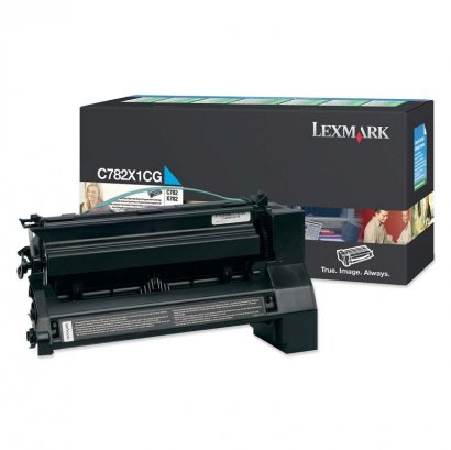 Lexmark Extra High Yield Return Program Cyan Toner Cartridge C782X1CG