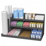 Extra Large Coffee Condiment and Accessory Organizer,24 x 11 4/5 x 12 1/2, Black EMSCOMORG02BLK