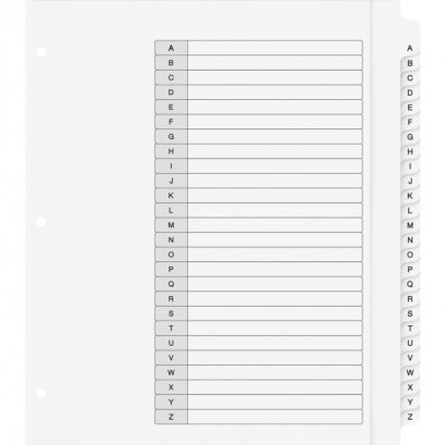 Avery Extra Wide A-Z Tabs Ready Index Dividers 11166