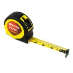 Great Neck ExtraMark Power Tape, 1" x 25ft, Steel, Yellow/Black GNS95005