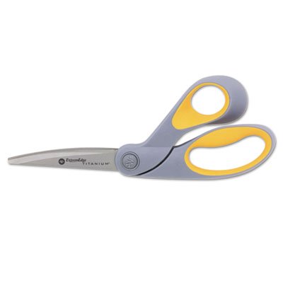 Westcott ExtremEdge Adjustable Tension Titanium Bonded Scissors, 9" Bent, Gray ACM14669