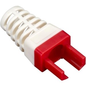 Black Box EZ-RJ45 CAT6 Strain-Relief Boot, 25-Pack, Red C6EZ-BOOT-RD