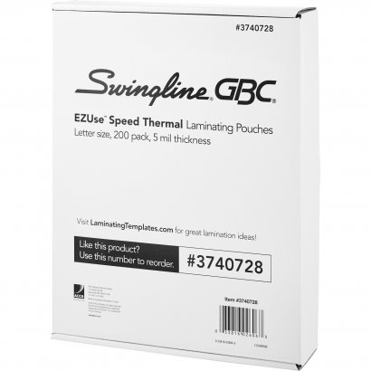 GBC EZUse Speed Format Thermal Laminating Pouches 3740728