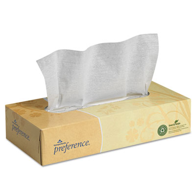 Georgia Pacific Professional Facial Tissue, 2-Ply, White, Flat Box, 100 Sheets/Box, 30 Boxes/Carton GPC48100