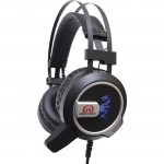 GamesterGear Falcon Over the Ear Stereo PC Gaming Headset with Microphone LED Lights SY-AUD63113