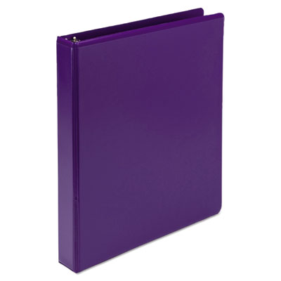 Samsill Fashion View Binder, Round Ring, 11 x 8-1/2, 1" Capacity, Purple, 2/Pack SAMU86308