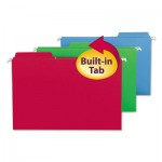 Smead FasTab Hanging Folders, Legal, Assorted, 18/Box SMD64153