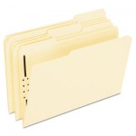 Pendaflex Fastener Folders, 1 Fasteners, 1/3 Cut Tabs, Legal, Manila, 50/Box PFXFM310