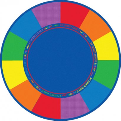 Flagship Carpets Favorite Color Round Seating Rug FE40171A