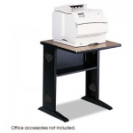 Safco Fax/Printer Stand w/Reversible Top, 23-1/2w x 28d x 30h, Medium Oak/Black SAF1934