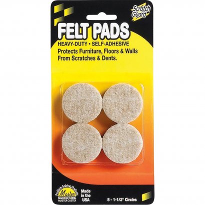 Scratch Guard Felt Circles, 1-1/2" dia 88497