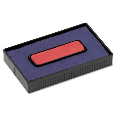 COSCO Felt Replacement Ink Pad for 2000PLUS Economy Message Dater, Red/Blue COS061797