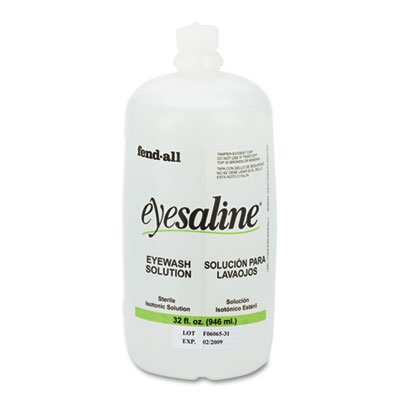 3200045500 Fendall Eyesaline Eyewash Saline Solution Bottle Refill, 32 oz FND3200045500EA
