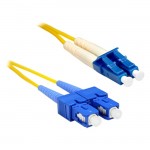 eNet Fiber Optic Duplex Patch Network Cable SCLC-SM-1M-ENC