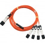 Fiber Optic Network Cable QSFP-4X10G-AOC7M-ENC