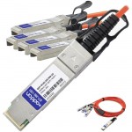 AddOn Fiber Optic Network Cable QSFP-4X10G-AOC30M-AO