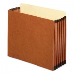 Pendaflex File Cabinet Pockets, 5.25" Expansion, Letter Size, Redrope, 10/Box PFXFC1534P