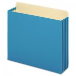 FC1524E BLU File Cabinet Pockets, Straight Cut, 1 Pocket, Letter, Blue PFXFC1524PBLU