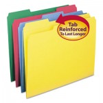 Smead File Folders, 1/3 Cut, Reinforced Top Tabs, Letter, Assorted, 12/Pack SMD11641