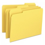 Smead File Folders, 1/3 Cut Top Tab, Letter, Yellow, 100/Box SMD12943