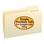 Smead File Folders, 1/3 Cut Third Position, One-Ply Top Tab, Legal, Manila, 100/Box SMD15333