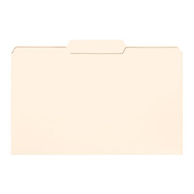 Smead File Folders, 1/3 Cut Second Position, One-Ply Top Tab, Legal, Manila, 100/Box SMD15332