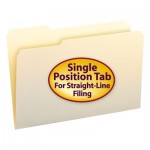 Smead File Folders, 1/3 Cut First Position, One-Ply Top Tab, Legal, Manila, 100/Box SMD15331