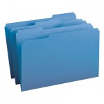 Smead File Folders, 1/3 Cut Top Tab, Legal, Blue, 100/Box SMD17043