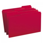 Smead File Folders, 1/3 Cut Top Tab, Legal, Red, 100/Box SMD17743