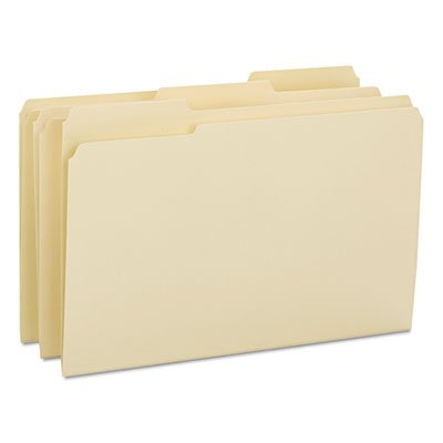 Smead File Folders, 1/3 Cut Reinforced Tab, Legal, Manila, 100/Box SMD15434