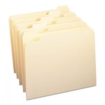 Smead File Folders, 1/5 Cut, One-Ply Top Tab, Letter, Manila, 100/Box SMD10350