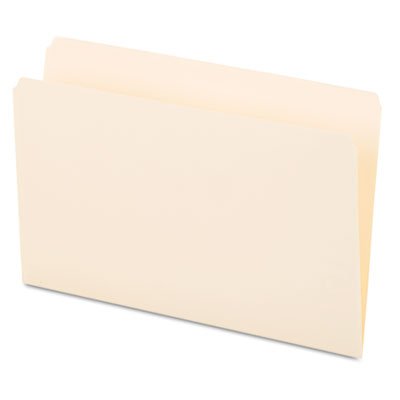UNV15110 File Folders, Straight Cut, One-Ply Top Tab, Legal, Manila, 100/Box UNV15110