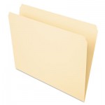 Pendaflex File Folders, Straight Cut, Top Tab, Letter, Manila, 100/Box PFX752