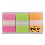 Post-It Tabs 686PGO File Tabs, 1 x 1 1/2, Assorted Brights, 66/Pack MMM686PGO