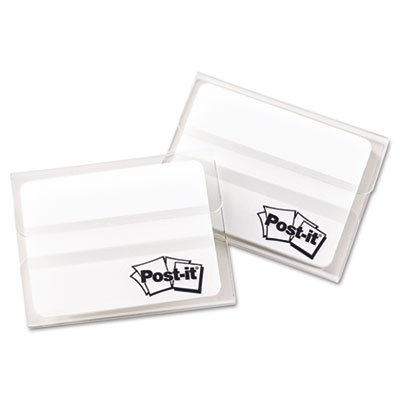 Post-It Tabs File Tabs, 2 x 1 1/2, Lined, White, 50/Pack MMM686F50WH