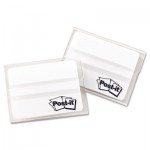 Post-It Tabs File Tabs, 2 x 1 1/2, Lined, White, 50/Pack MMM686F50WH