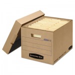 Bankers Box "7150001" Filing Box, Letter/Legal Files, 13" x 16.25" x 12", Kraft, 25/Carton FEL7150001