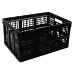 UNV40015 Filing/Storage Tote Storage Box, Plastic, 20-1/8 x 14-5/8 x 10-3/4, Black UNV40015