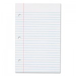 TOPS Filler Paper, 3H, 20 lb, 5 1/2 x 8 1/2, College Rule, White, 100 Sheets/Pack TOP62304
