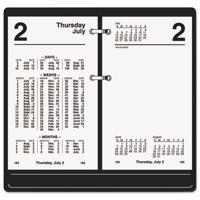 At-A-Glance Financial Desk Calendar Refill, 3 1/2 x 6, White, 2016 AAGS17050