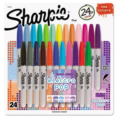 Fine Electro Pop Marker, Fine Point, Assorted, 24/Pack SAN1927350