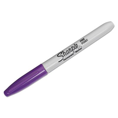 Sharpie Fine Point Permanent Marker, Purple, Dozen SAN30008