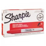 Sharpie Fine Point Permanent Marker, Red, Dozen SAN30002