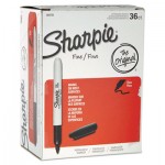 Sharpie Fine Tip Permanent Marker, Black, 36/Pack SAN1884739