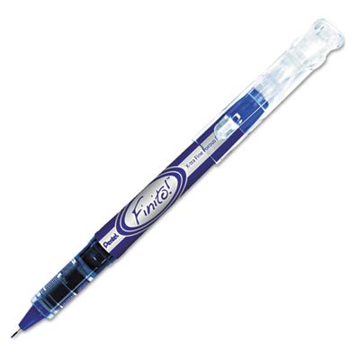 Finito! Porous Point Pen, .4mm, Blue/Silver Barrel, Blue Ink PENSD98C